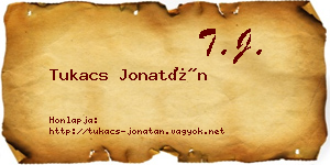 Tukacs Jonatán névjegykártya